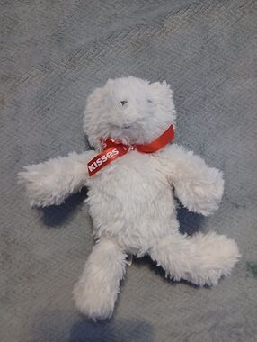 Hershey's Kisses Plush Bear with Red Ribbon